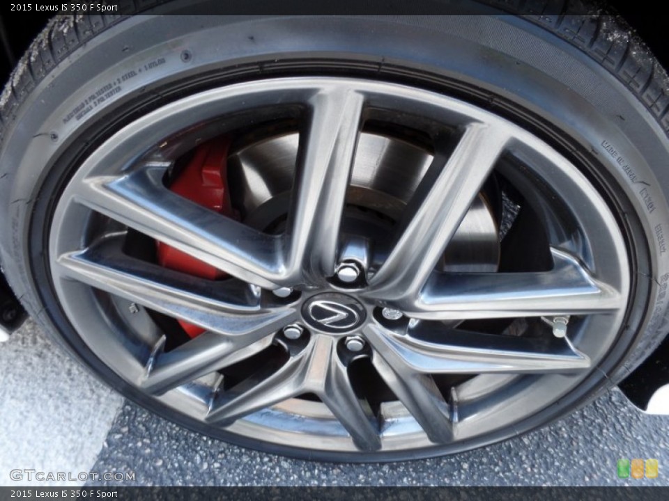 2015 Lexus IS 350 F Sport Wheel and Tire Photo #104697846