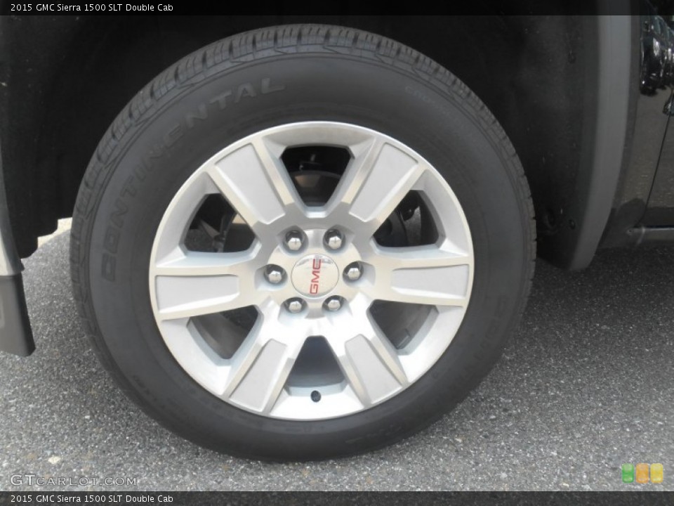 2015 GMC Sierra 1500 SLT Double Cab Wheel and Tire Photo #104739839