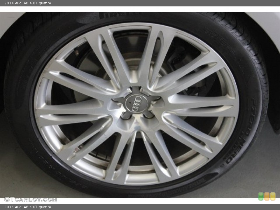 2014 Audi A8 4.0T quattro Wheel and Tire Photo #104743526