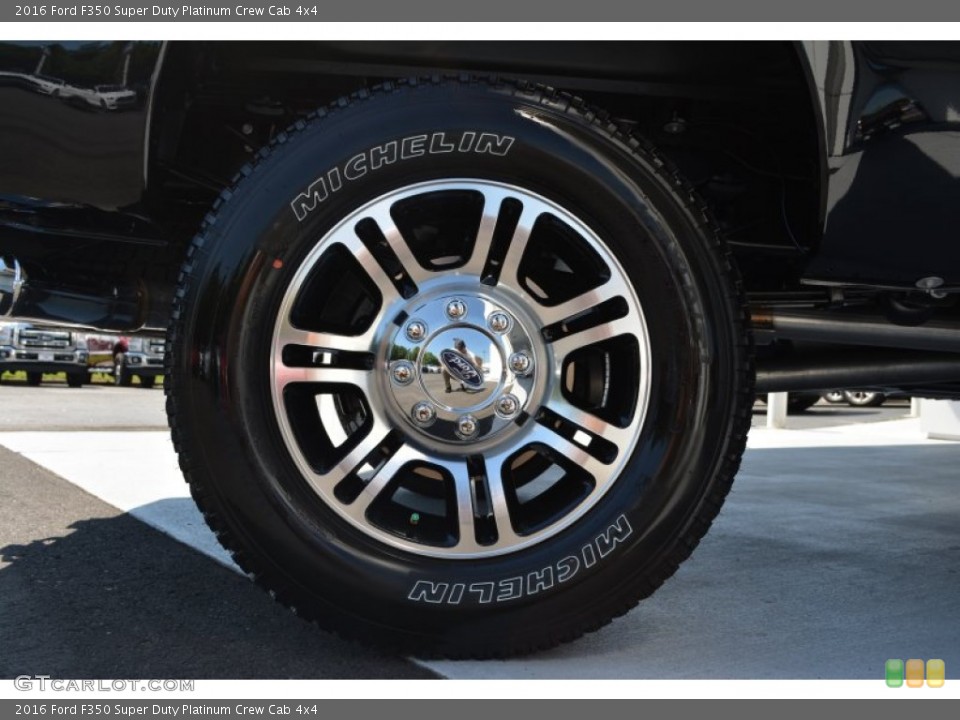 2016 Ford F350 Super Duty Platinum Crew Cab 4x4 Wheel and Tire Photo #104858678