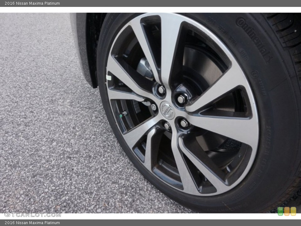2016 Nissan Maxima Platinum Wheel and Tire Photo #104865860