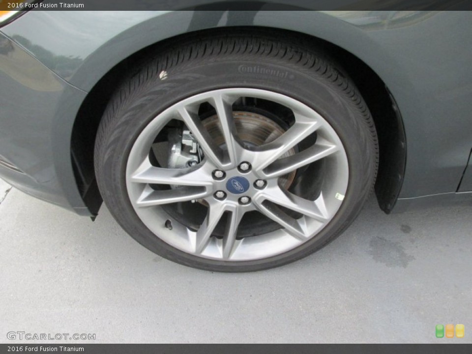 2016 Ford Fusion Titanium Wheel and Tire Photo #104927120