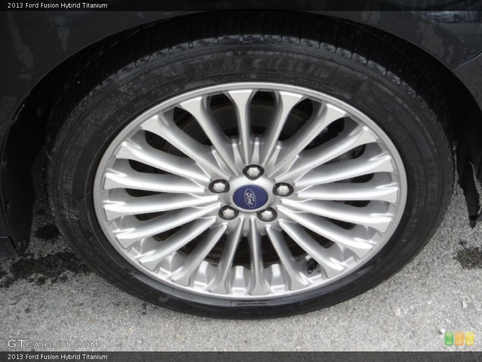 2013 Ford Fusion Hybrid Titanium Wheel and Tire Photo #104996556