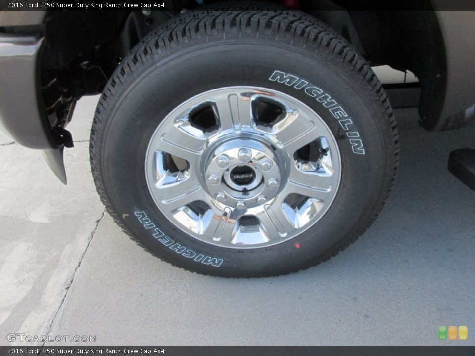 2016 Ford F250 Super Duty King Ranch Crew Cab 4x4 Wheel and Tire Photo #105050511