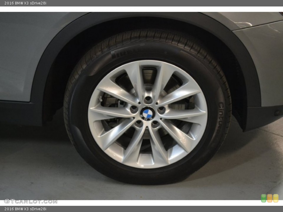2016 BMW X3 sDrive28i Wheel and Tire Photo #105059157