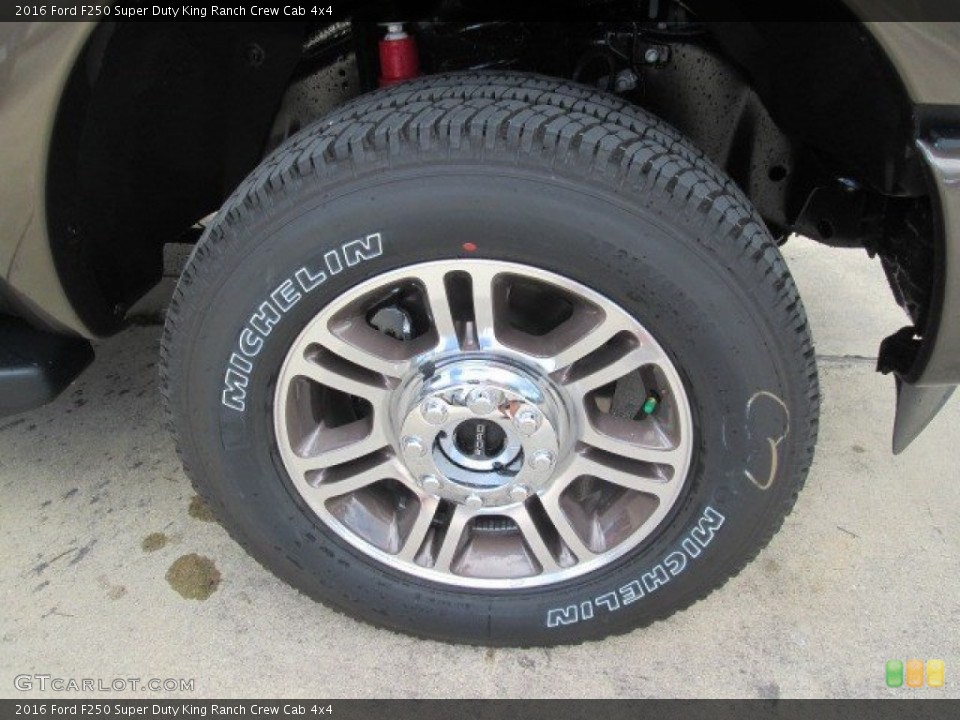 2016 Ford F250 Super Duty King Ranch Crew Cab 4x4 Wheel and Tire Photo #105097980