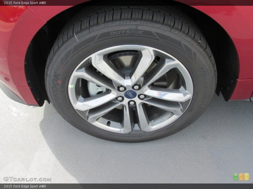 2015 Ford Edge Sport AWD Wheel and Tire Photo #105167145