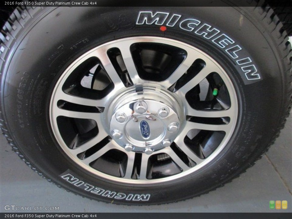 2016 Ford F350 Super Duty Platinum Crew Cab 4x4 Wheel and Tire Photo #105197192