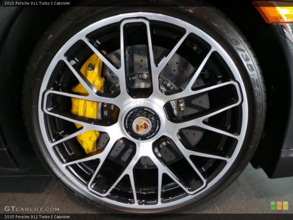 2015 Porsche 911 Turbo S Cabriolet Wheel and Tire Photo #105198317