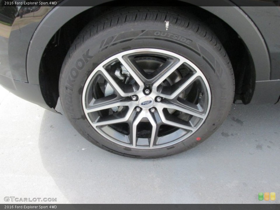 2016 Ford Explorer Sport 4WD Wheel and Tire Photo #105221813
