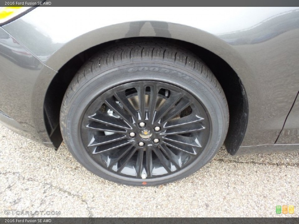 2016 Ford Fusion SE AWD Wheel and Tire Photo #105231905