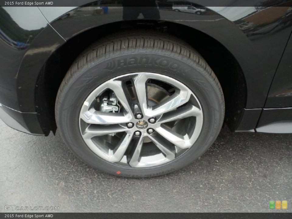 2015 Ford Edge Sport AWD Wheel and Tire Photo #105232490