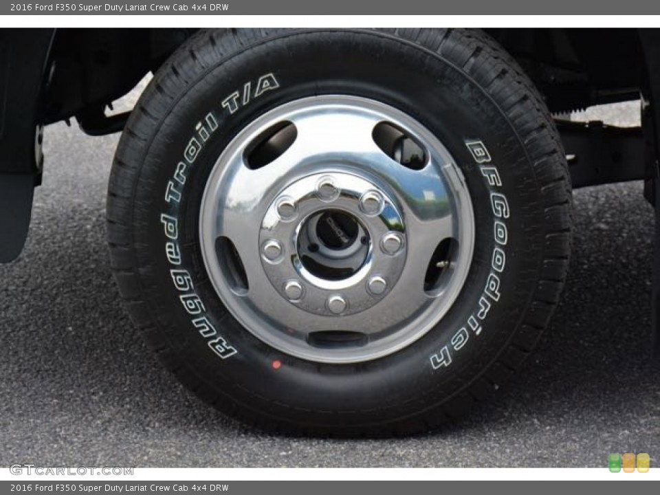 2016 Ford F350 Super Duty Lariat Crew Cab 4x4 DRW Wheel and Tire Photo #105242912