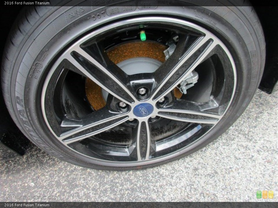 2016 Ford Fusion Titanium Wheel and Tire Photo #105255324