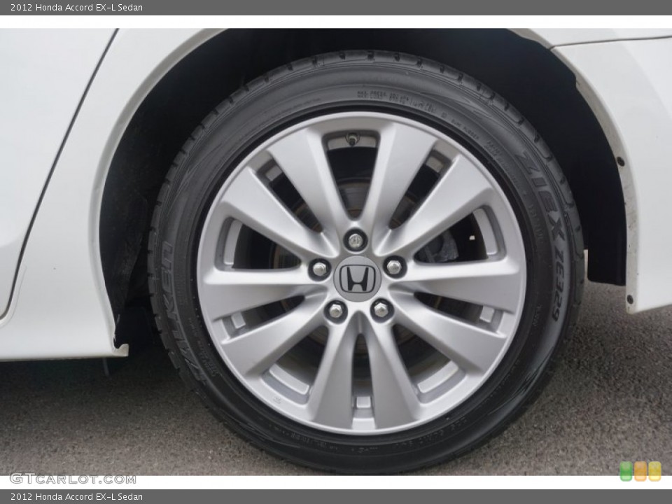 2012 Honda Accord EX-L Sedan Wheel and Tire Photo #105302228