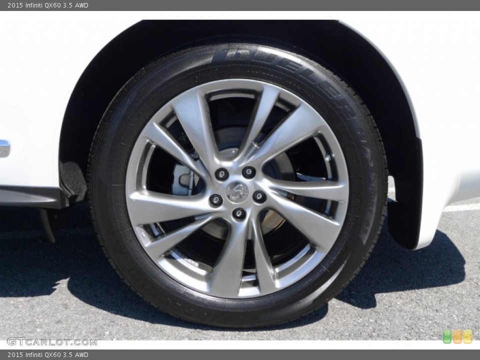2015 Infiniti QX60 3.5 AWD Wheel and Tire Photo #105316790