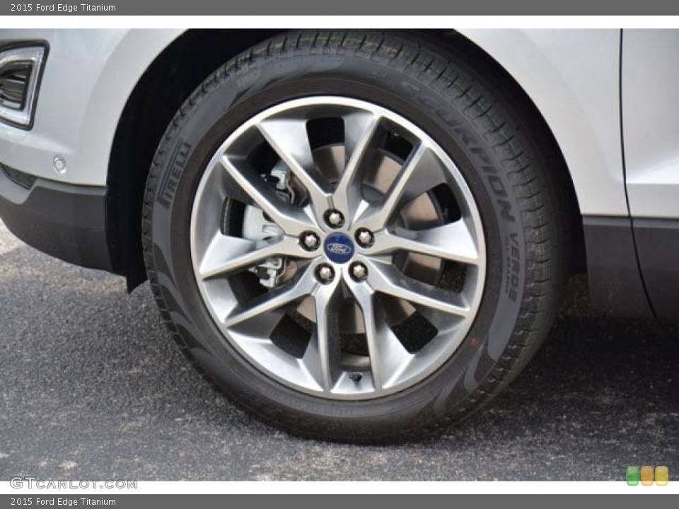 2015 Ford Edge Titanium Wheel and Tire Photo #105393756