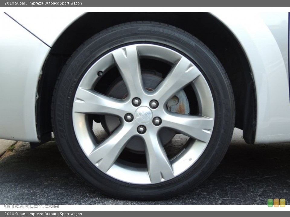 2010 Subaru Impreza Outback Sport Wagon Wheel and Tire Photo #105438932