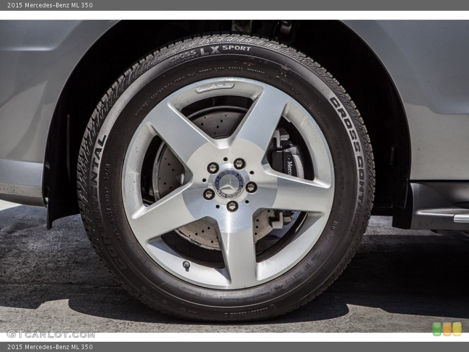 2015 Mercedes-Benz ML 350 Wheel and Tire Photo #105496999