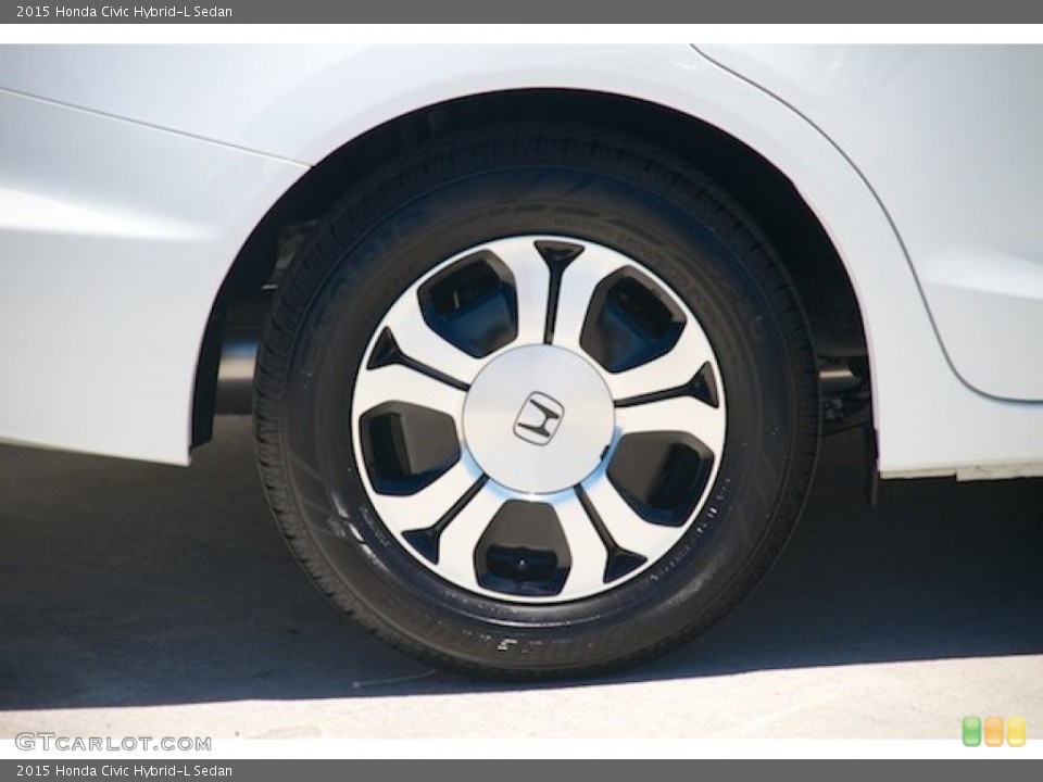2015 Honda Civic Hybrid-L Sedan Wheel and Tire Photo #105544995