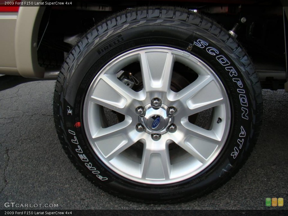 2009 Ford F150 Lariat SuperCrew 4x4 Wheel and Tire Photo #10558190