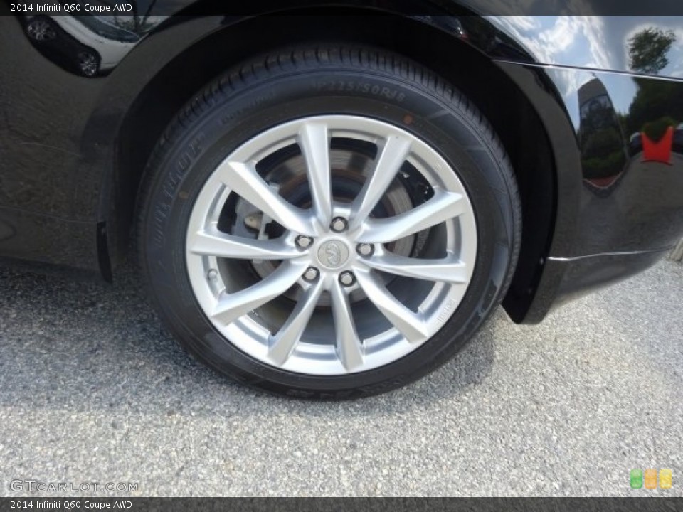 2014 Infiniti Q60 Coupe AWD Wheel and Tire Photo #105718151