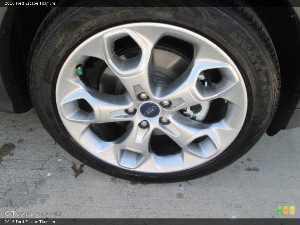 2016 Ford Escape Titanium Wheel and Tire Photo #105759488