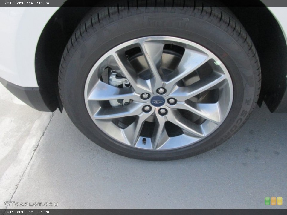 2015 Ford Edge Titanium Wheel and Tire Photo #105774245
