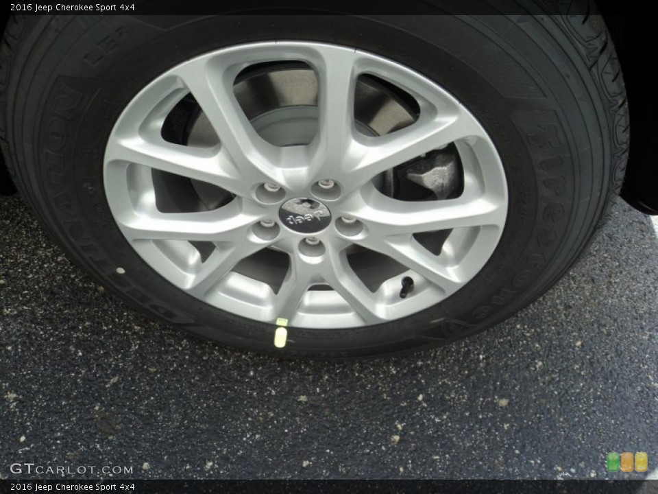 2016 Jeep Cherokee Sport 4x4 Wheel and Tire Photo #106080028
