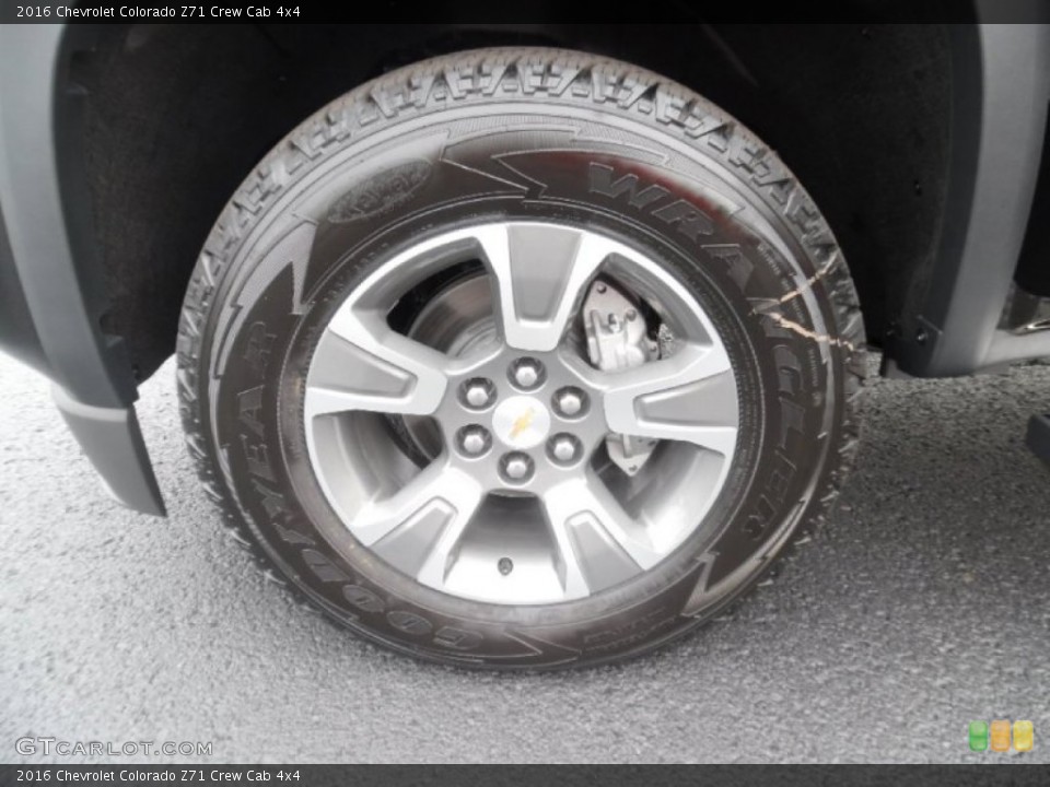 2016 Chevrolet Colorado Z71 Crew Cab 4x4 Wheel and Tire Photo #106186819