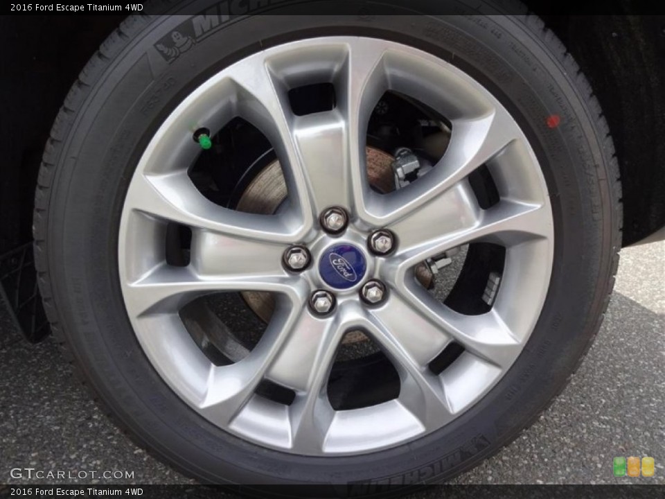 2016 Ford Escape Titanium 4WD Wheel and Tire Photo #106261365