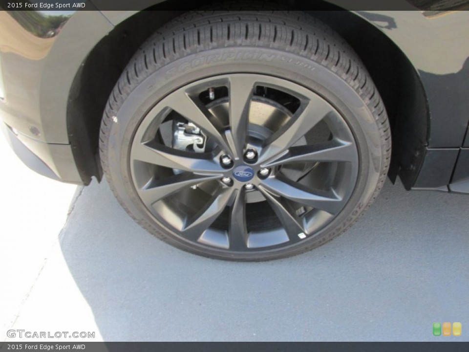 2015 Ford Edge Sport AWD Wheel and Tire Photo #106262028