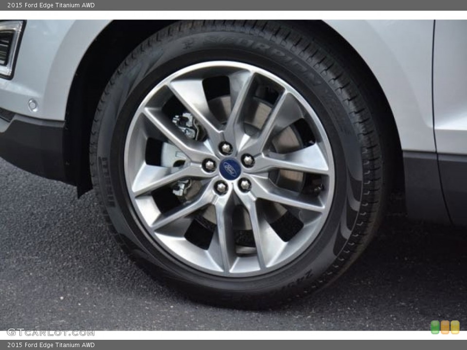 2015 Ford Edge Titanium AWD Wheel and Tire Photo #106280132