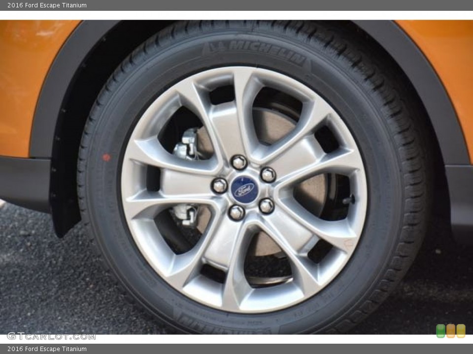 2016 Ford Escape Titanium Wheel and Tire Photo #106335119