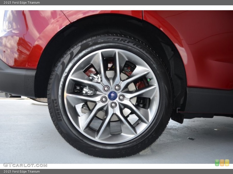 2015 Ford Edge Titanium Wheel and Tire Photo #106338692