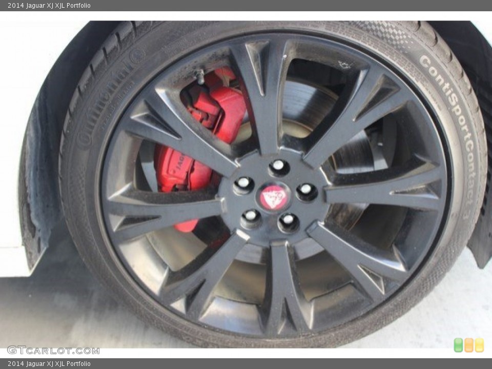 2014 Jaguar XJ XJL Portfolio Wheel and Tire Photo #106362212