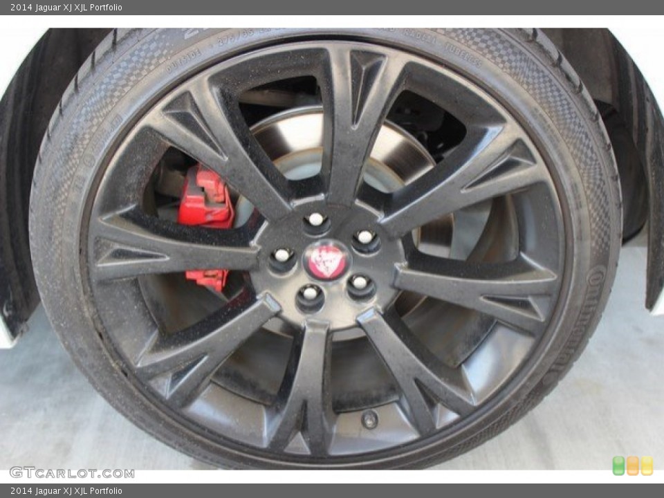 2014 Jaguar XJ XJL Portfolio Wheel and Tire Photo #106362215
