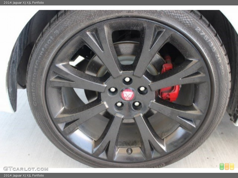 2014 Jaguar XJ XJL Portfolio Wheel and Tire Photo #106362218