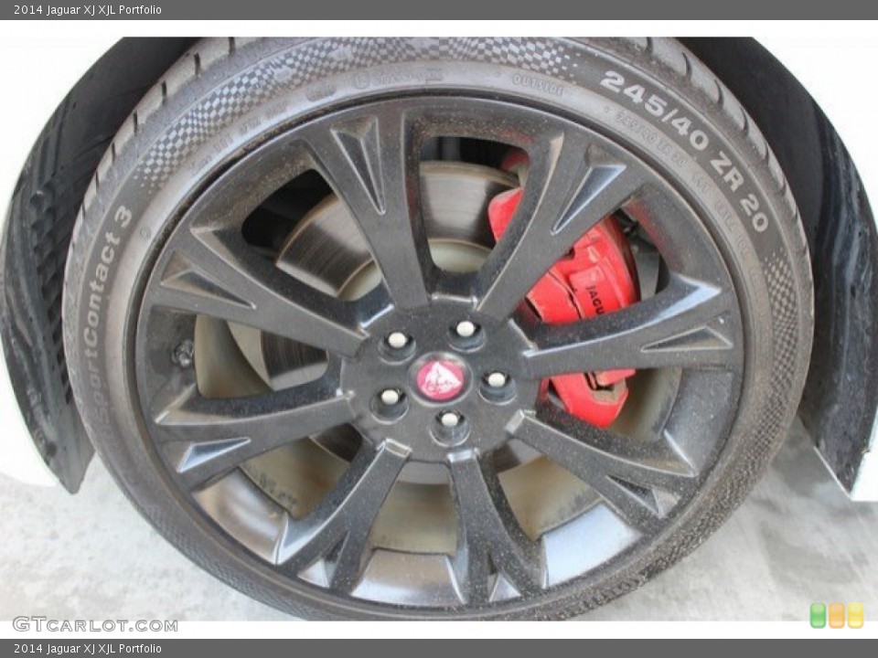 2014 Jaguar XJ XJL Portfolio Wheel and Tire Photo #106362221