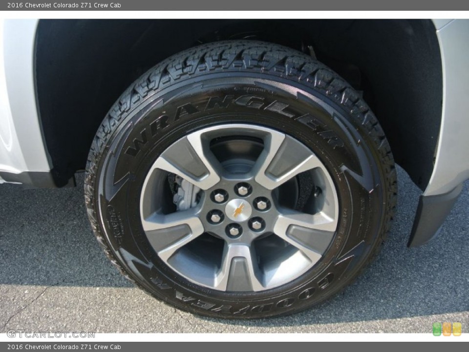 2016 Chevrolet Colorado Z71 Crew Cab Wheel and Tire Photo #106365767