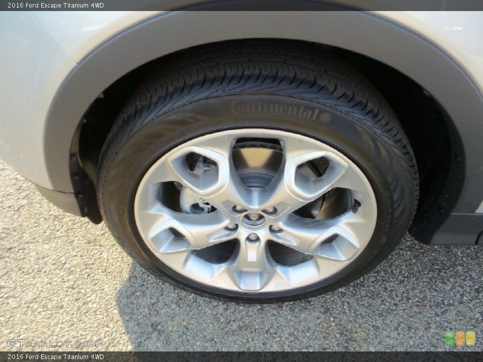 2016 Ford Escape Titanium 4WD Wheel and Tire Photo #106414059