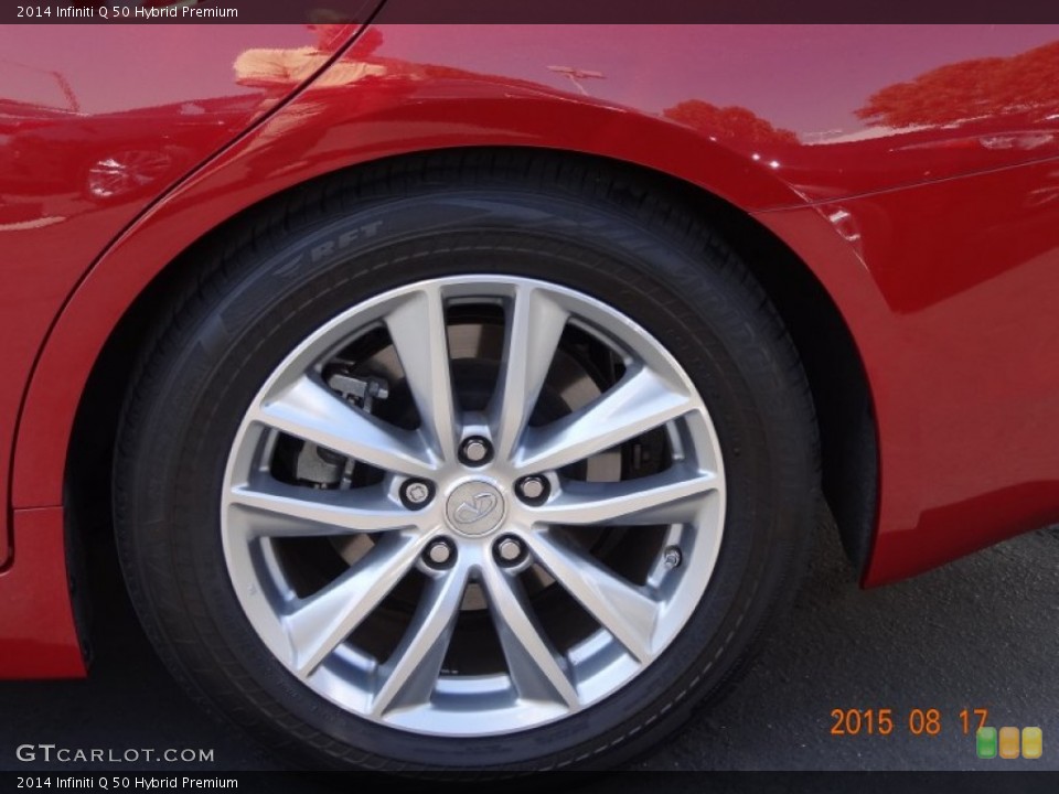 2014 Infiniti Q 50 Hybrid Premium Wheel and Tire Photo #106429164