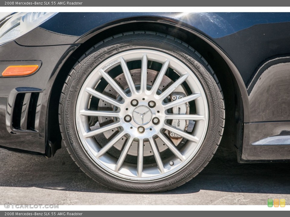 2008 Mercedes-Benz SLK 55 AMG Roadster Wheel and Tire Photo #106451773