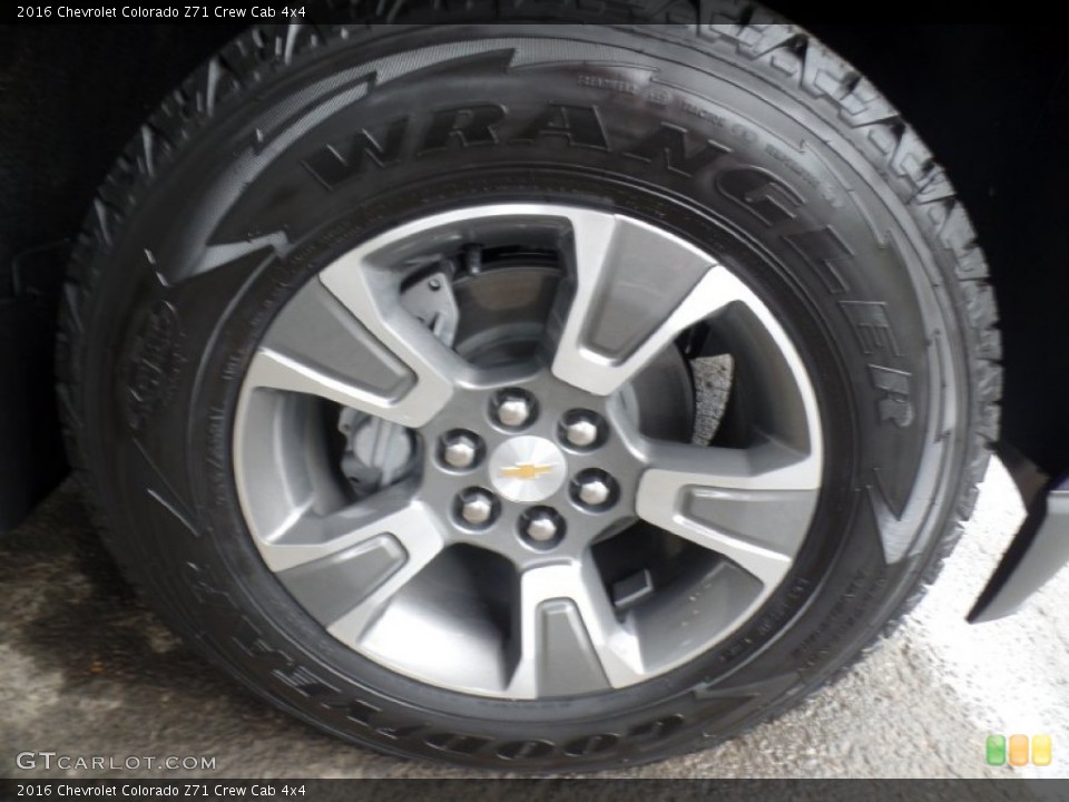 2016 Chevrolet Colorado Z71 Crew Cab 4x4 Wheel and Tire Photo #106536049