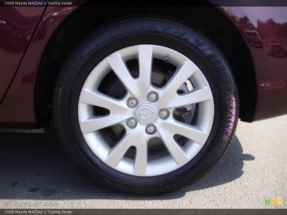 2008 Mazda MAZDA3 s Touring Sedan Wheel and Tire Photo #106558798