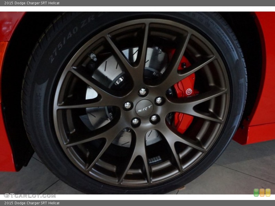 2015 Dodge Charger SRT Hellcat Wheel and Tire Photo #106562326