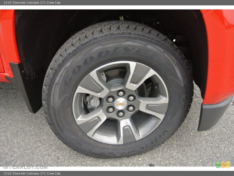 2016 Chevrolet Colorado Z71 Crew Cab Wheel and Tire Photo #106562362