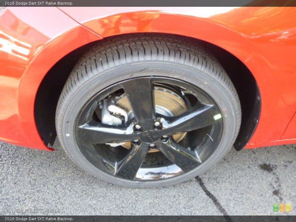 2016 Dodge Dart SXT Rallye Blacktop Wheel and Tire Photo #106564582