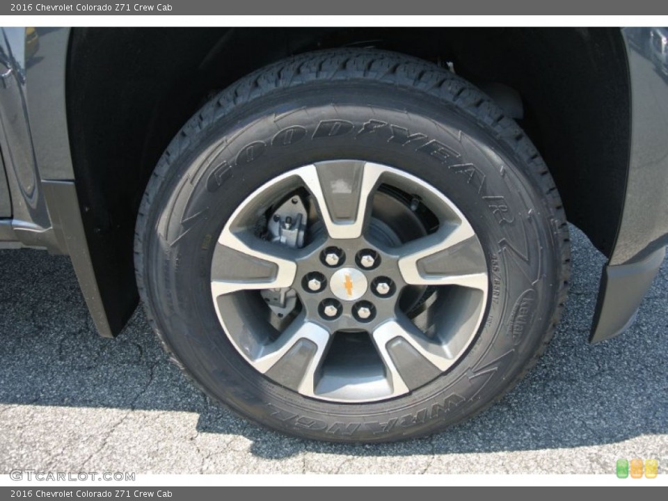 2016 Chevrolet Colorado Z71 Crew Cab Wheel and Tire Photo #106624081