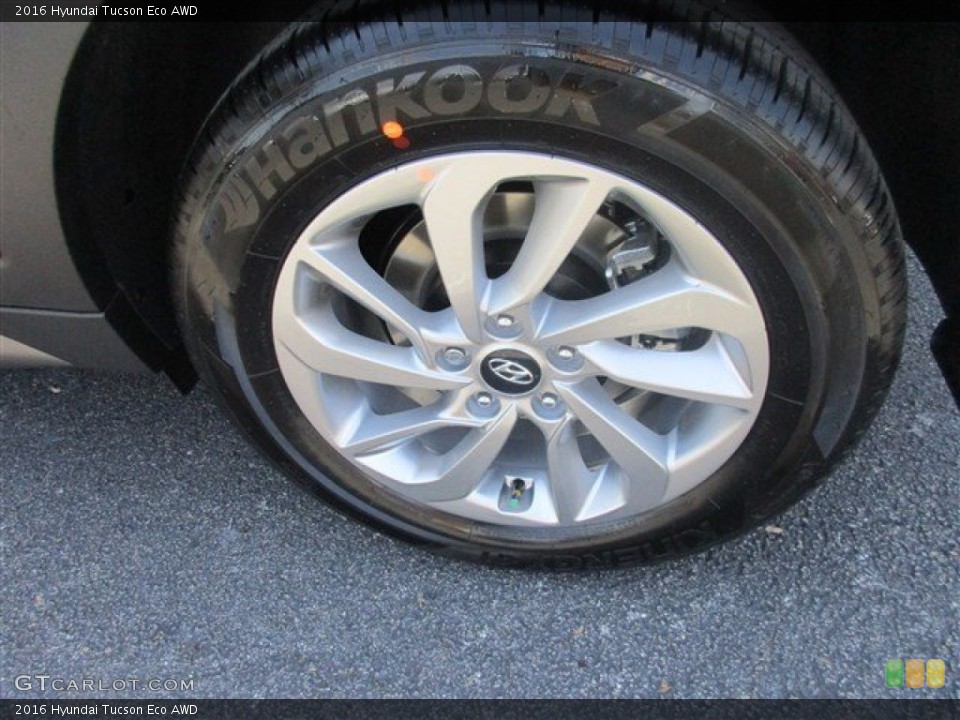 2016 Hyundai Tucson Eco AWD Wheel and Tire Photo #106630168